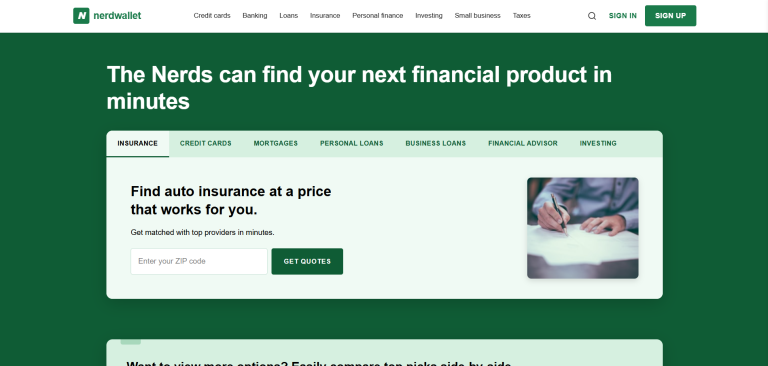 Financial Services Website UI Design – Lead Generation Landing Page